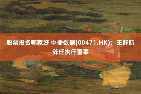 股票投资哪家好 中播数据(00471.HK)：王舒航辞任执行董事